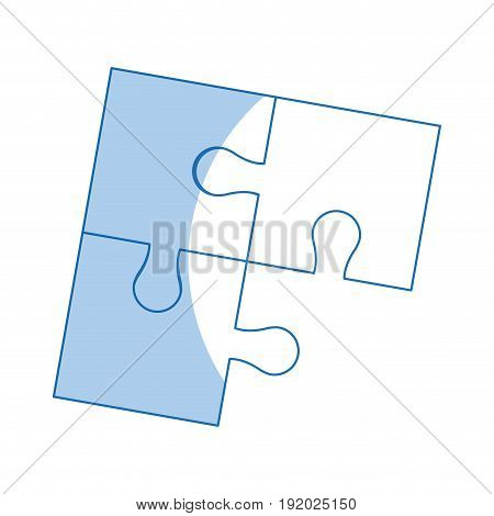 parts of paper puzzles business concept layout vector illustration
