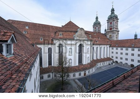 Abbey Of St. Gallen On Switzerland