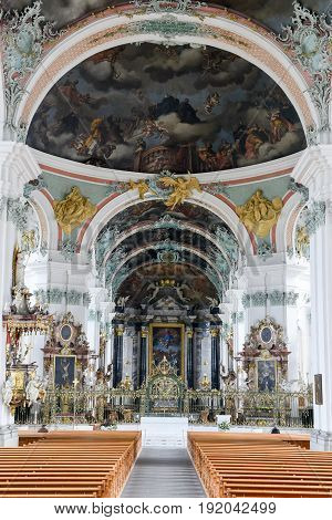 Abbey Of St. Gallen On Switzerland
