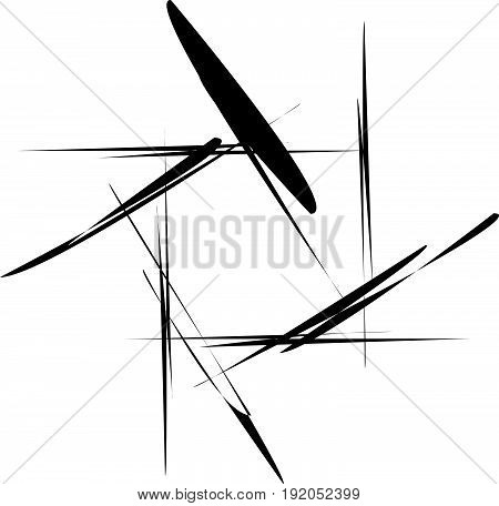 Abstract Geometric Sign, Smbol With Smeared Lines