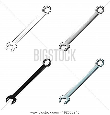 Nut wrench.Car single icon in cartoon style vector symbol stock illustration .