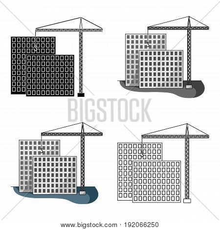 Construction of houses, real estate.Realtor single icon in cartoon style vector symbol stock illustration .