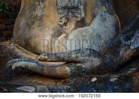 Sukhothai, Thailand - January 17 2017: Wat Phra Si Rattana Mahathat - Chaliang In The Precinct Of Si