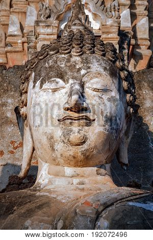 Sukhothai, Thailand - January 17 2017: Wat Phra Si Rattana Mahathat - Chaliang In The Precinct Of Si