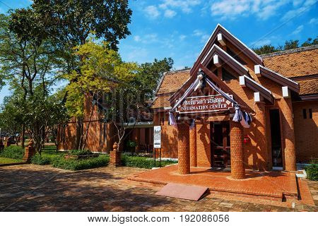 Sukhothai, Thailand - January 17 2017: Si Satchanalai Historical Park, A Unesco World Heritage Site