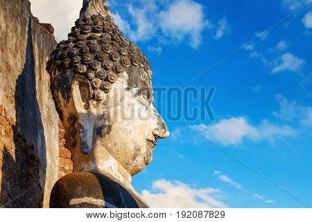 Sukhothai, Thailand - January 17 2017: Wat Phra Si Rattana Mahathat - Chaliang In The Precinct Of Si