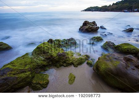 long exposure photography of beautiful sea scape in thailand
