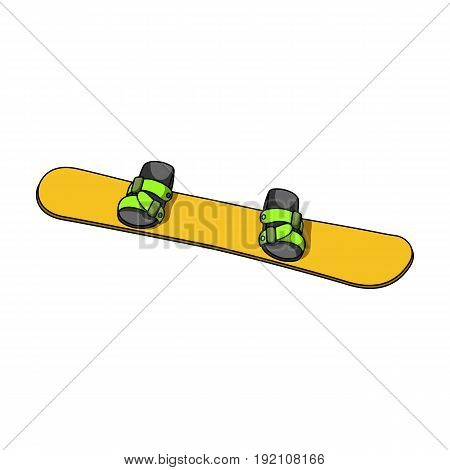 Snowboard.Extreme sport single icon in cartoon style vector symbol stock illustration .