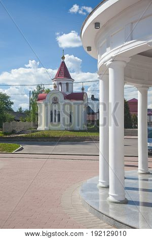 Myshkin city. Russian Federation. St. George's Chapel