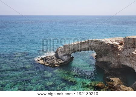 Monachus Monachus Arch. Cavo Greco Cape. Cyprus. Mediterranean Sea