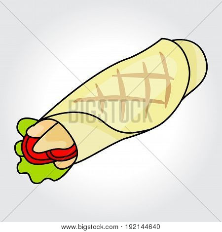 Sandwich vector icon. Design elements for style design.