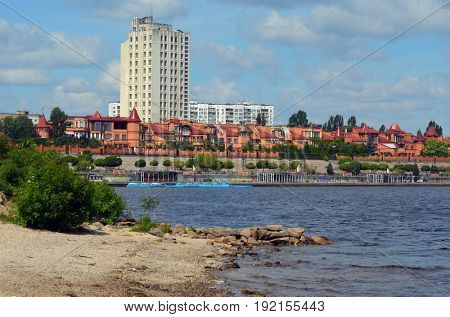 Modern residential area Obolon..June 21 ,2017 in Kiev, Ukraine