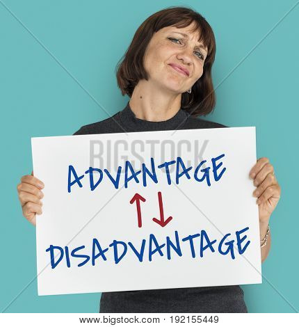 Advantage Disadvantage Opposite Difference Situation