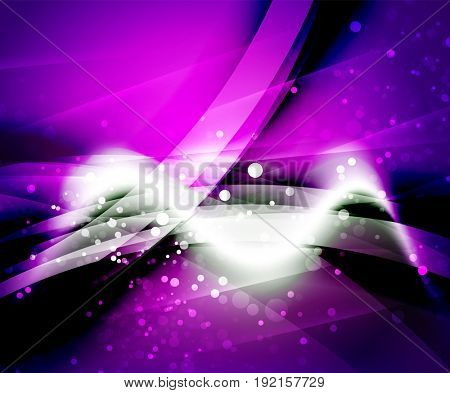 Shiny wave, magic light efffect abstract background