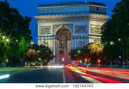 The Triumphal Arch is one of the most famous monuments in Paris. It honors those who fought and died for France.