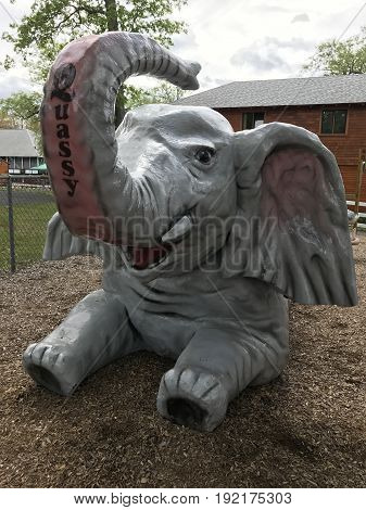 MIDDLEBURY, CT - MAY 27: Quassy Amusement Park in Middlebury, Connecticut, as seen on May 27, 2017. It has been a staple in Connecticut entertainment for over 100 years.