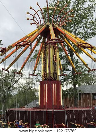 MIDDLEBURY, CT - MAY 27: Quassy Amusement Park in Middlebury, Connecticut, as seen on May 27, 2017. It has been a staple in Connecticut entertainment for over 100 years.