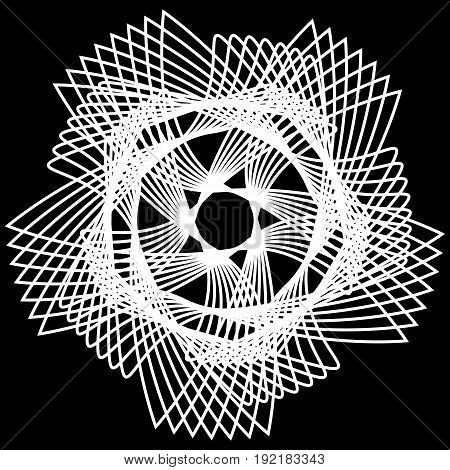Geometric pattern symmetry symbol fractale pentogramm astrology