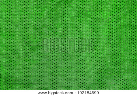 Sport Clothing Fabric Texture Background. Top View of Cloth Textile Surface. Colored Basketball Shirt with Text Space