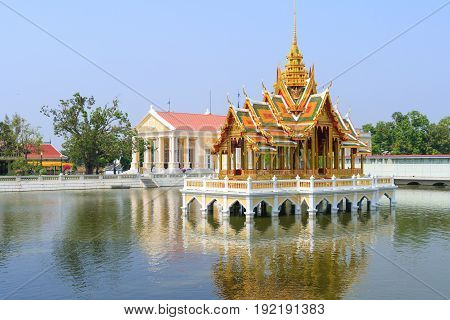 Bang Pa-In Royal Palace the Summer Palace of formerly Thai kings as a summer dwelling. Bang Pa-In district Ayutthaya Province