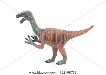 side view nothronychus toy on a white background