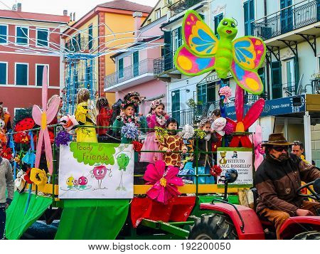 Hdr Carnival Celebrations In Loano