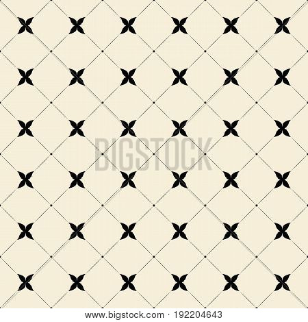 Abstract geometric pattern. A seamless background. Blak and white texture.