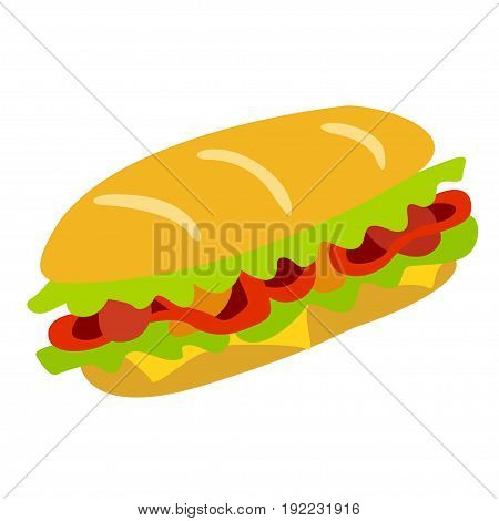 Sandwich vector icon. Design elements for your design.