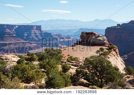 Shafer Canyon Overlook In Canyonlands National Park