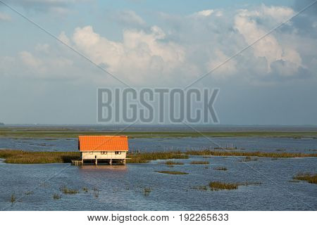 Small Wooden Hut At Chaloem Phrakiat 80 Phansa Rd., Phatthalung, Thailand