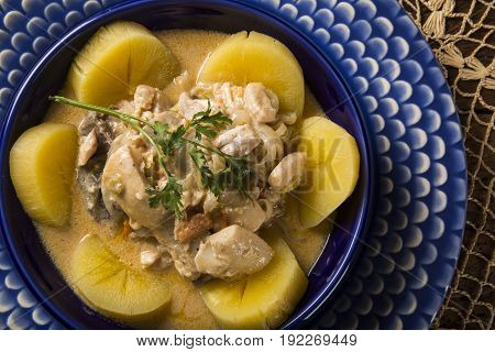 Tambaqui With Chestnut Sauce - Traditional Amazonian Dish
