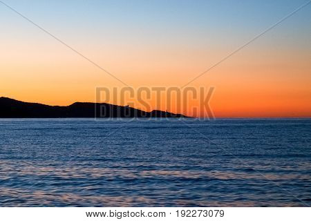 Sunset In St. Florent.