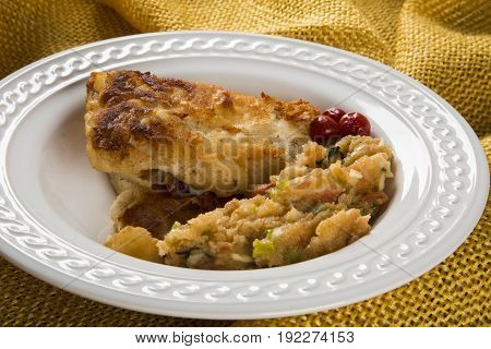 Fried Fish With Farofa - Traditional Amazonian Dish - Filhote Caboclo