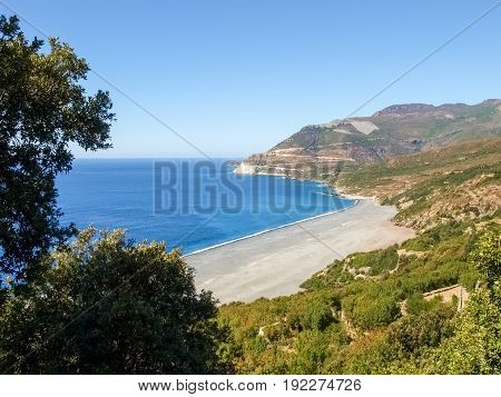 Cap Corse, The Beach Of Nonza.