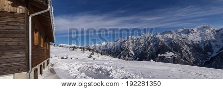 Val Blenio. Snowy Path