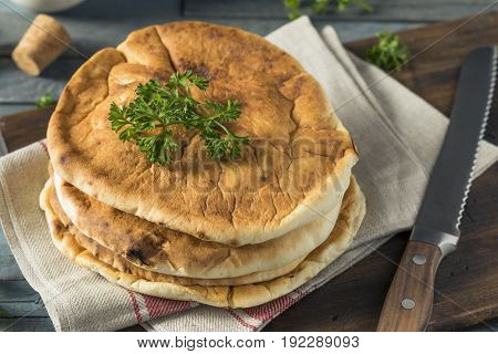 Homemade Organic White Pita Bread