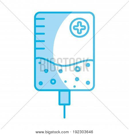 silhouette transfusion with medicament to clinc element vector illustration