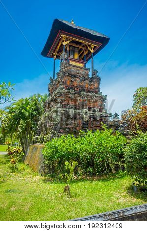 BALI, INDONESIA - MARCH 05, 2017: Gate of Pura Ulun Danu Bratan temple on Bali island, Indonesia.