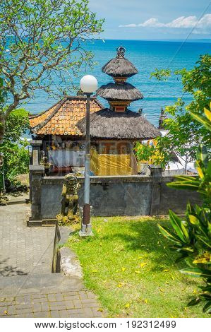 BALI, INDONESIA - MARCH 05, 2017: Pura Ulun Danu Bratan is a major Shivaite and water temple on Bali island, Indonesia.