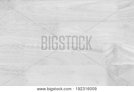 Vintage Surface White Wood Table And Rustic Grain Texture Background. Close Up Of Dark Rustic Wall M