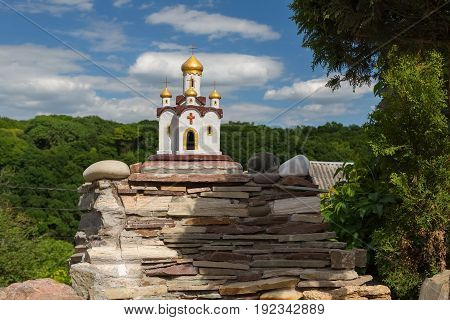 Catholic Church and Orthodox Church in Kamenets Podolsk Ukraine