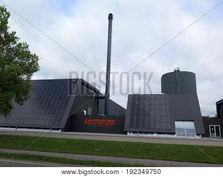 Solar Pannels At District Heating Plant
