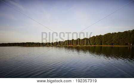 Landscape with a lake. Ukraine. Shatskie lakes.