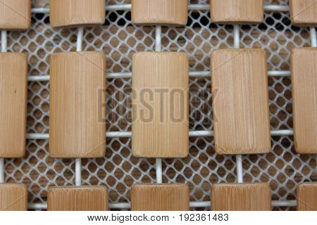 Background of wooden rectangular boards at different angles