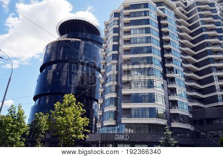 Modern residential area .June 21 ,2017 in Kiev, Ukraine