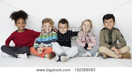 Schooler Frinds Happiness Cute Playful