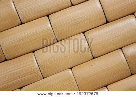 Background of wooden rectangular boards at different angles