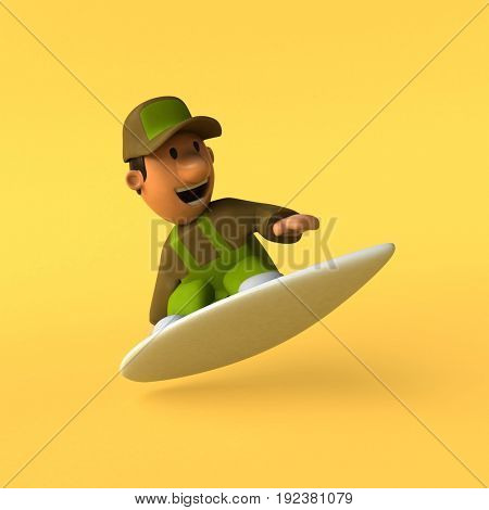 Gardener - 3D Illustration