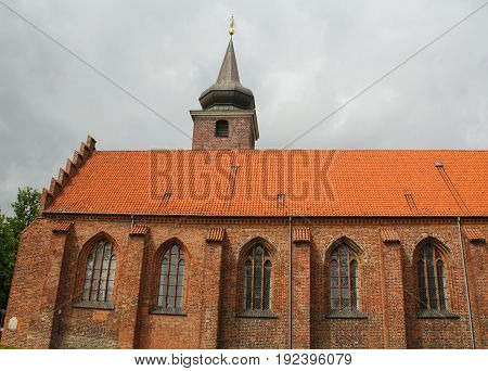 Kløsterkirke from the 15th century in Nykøbing on the island Falster..Denmark