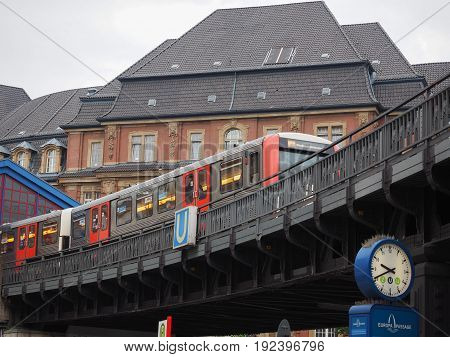 S Bahn (s Train) In Hamburg